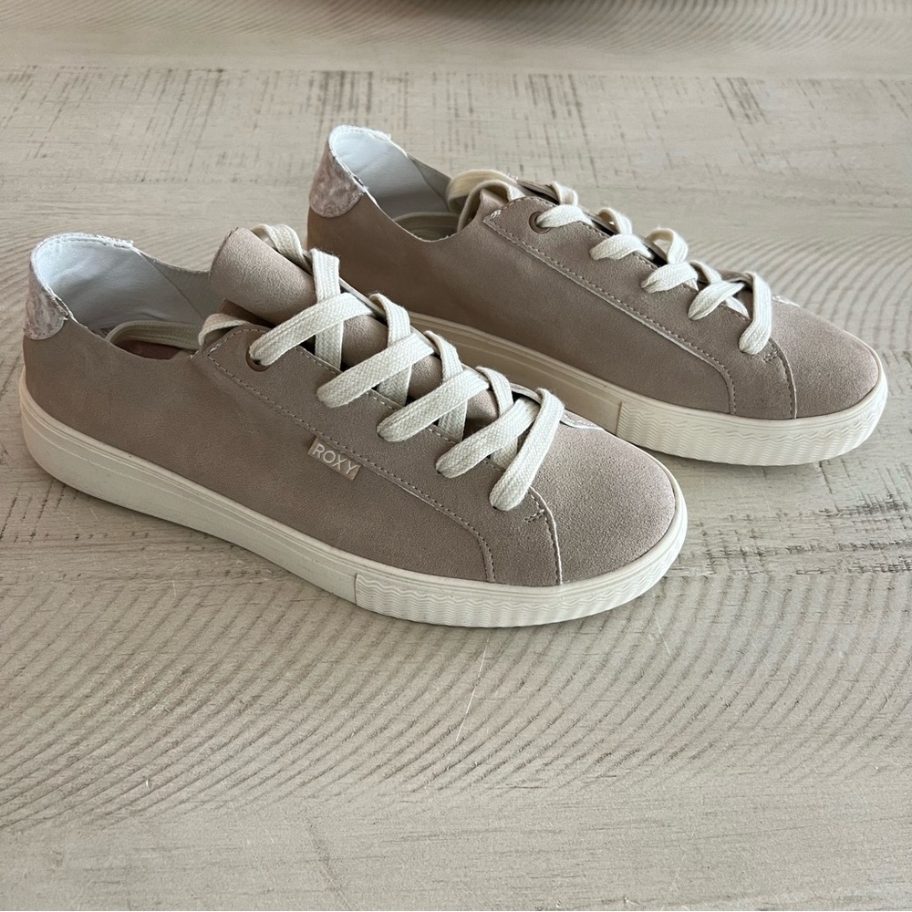 Roxy Coral Tides Sneakers Taupe Size 7.5 - Picture 9 of 9